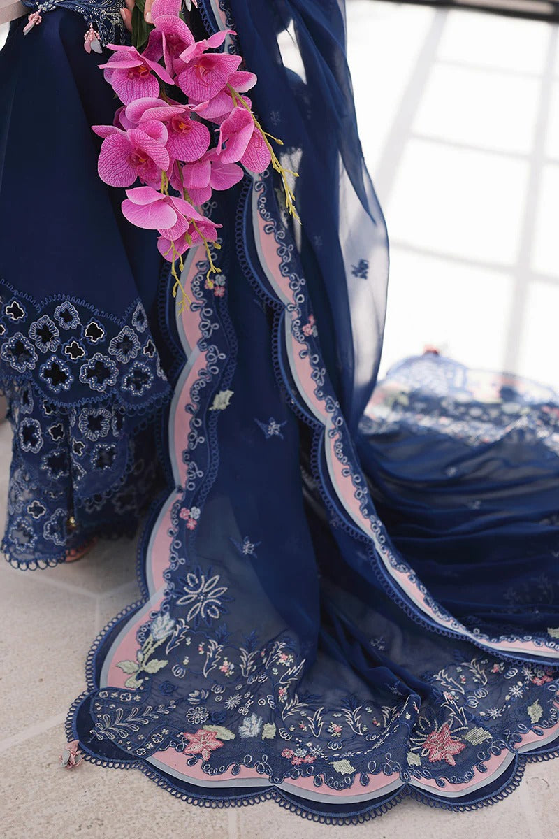 Qalamkar | 3 Piece Unstitched Embroidered Lawn | SA-16 ESMA