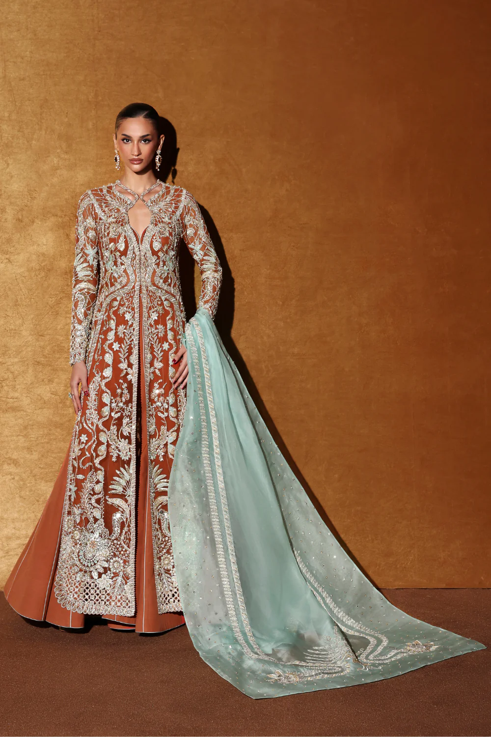 Soraya | 3 Piece Unstitched Embroidered Organza | Veyra