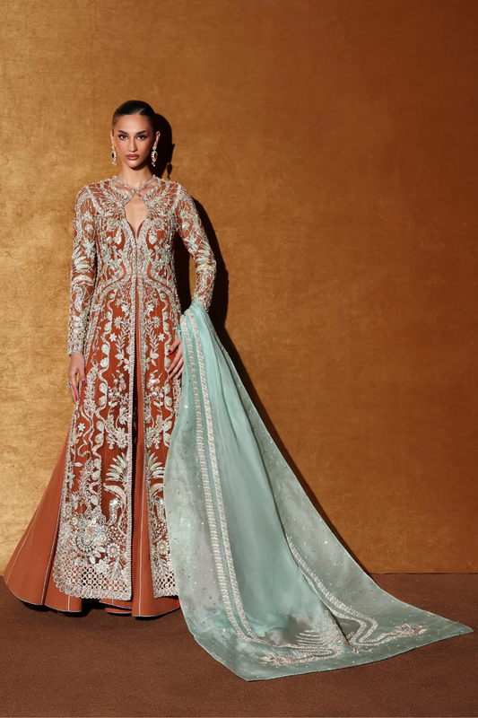 Soraya | 3 Piece Unstitched Embroidered Organza | Veyra