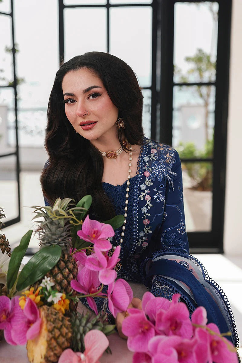 Qalamkar | 3 Piece Unstitched Embroidered Lawn | SA-16 ESMA