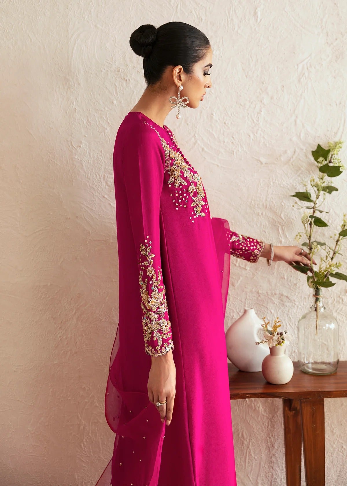 Kanwal Malik | 3 Piece Unstitched Embroidered Silk | Myra
