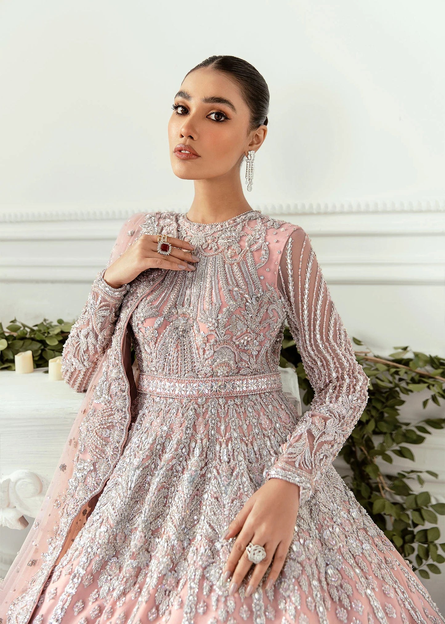 Akbar Aslam |  Bridal Net Maxi | HYACINTH