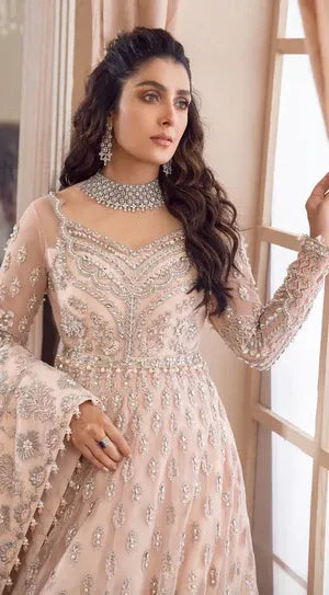 Anaya | 3 Piece Unstitched Embroidered Net MAXI | IVANA