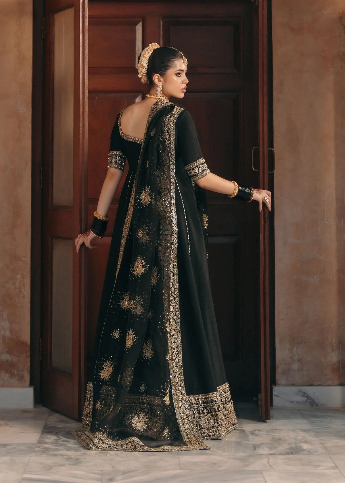 Kanwal Malik | 3 Piece Unstitched Embroidered Raw Silk Traditional Pajama | Kajal