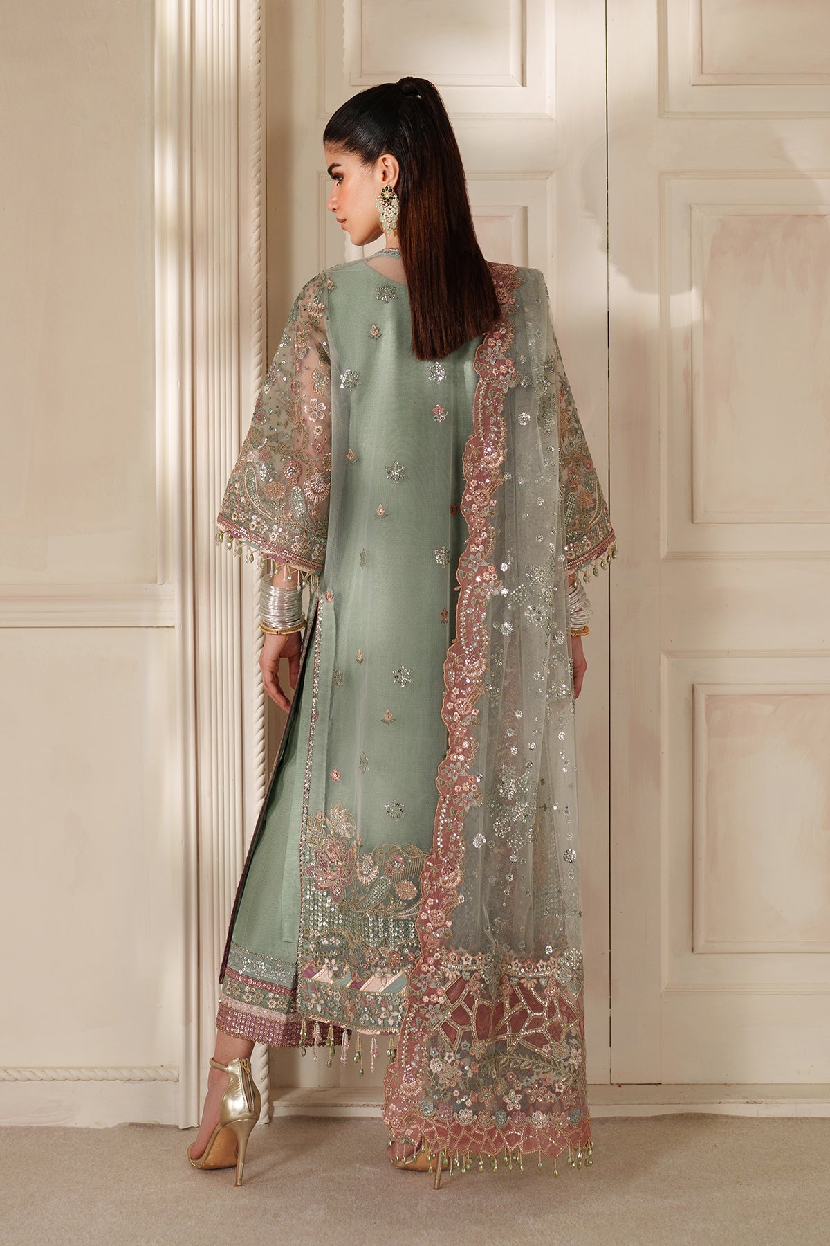 Baroque | 3 Piece Unstitched Embroidered Organza | CH14-06