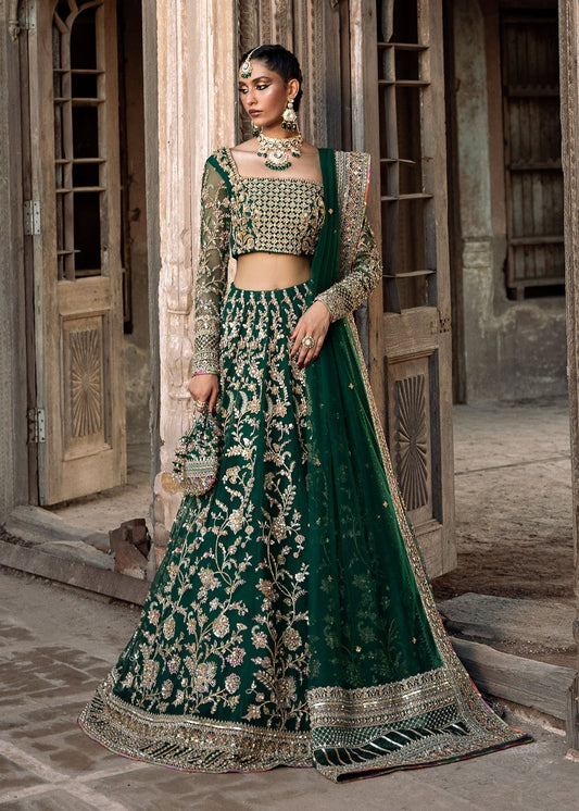 Kanwal Malik | Unstitched Bridal Net Choli with Lehenga | Sukhan
