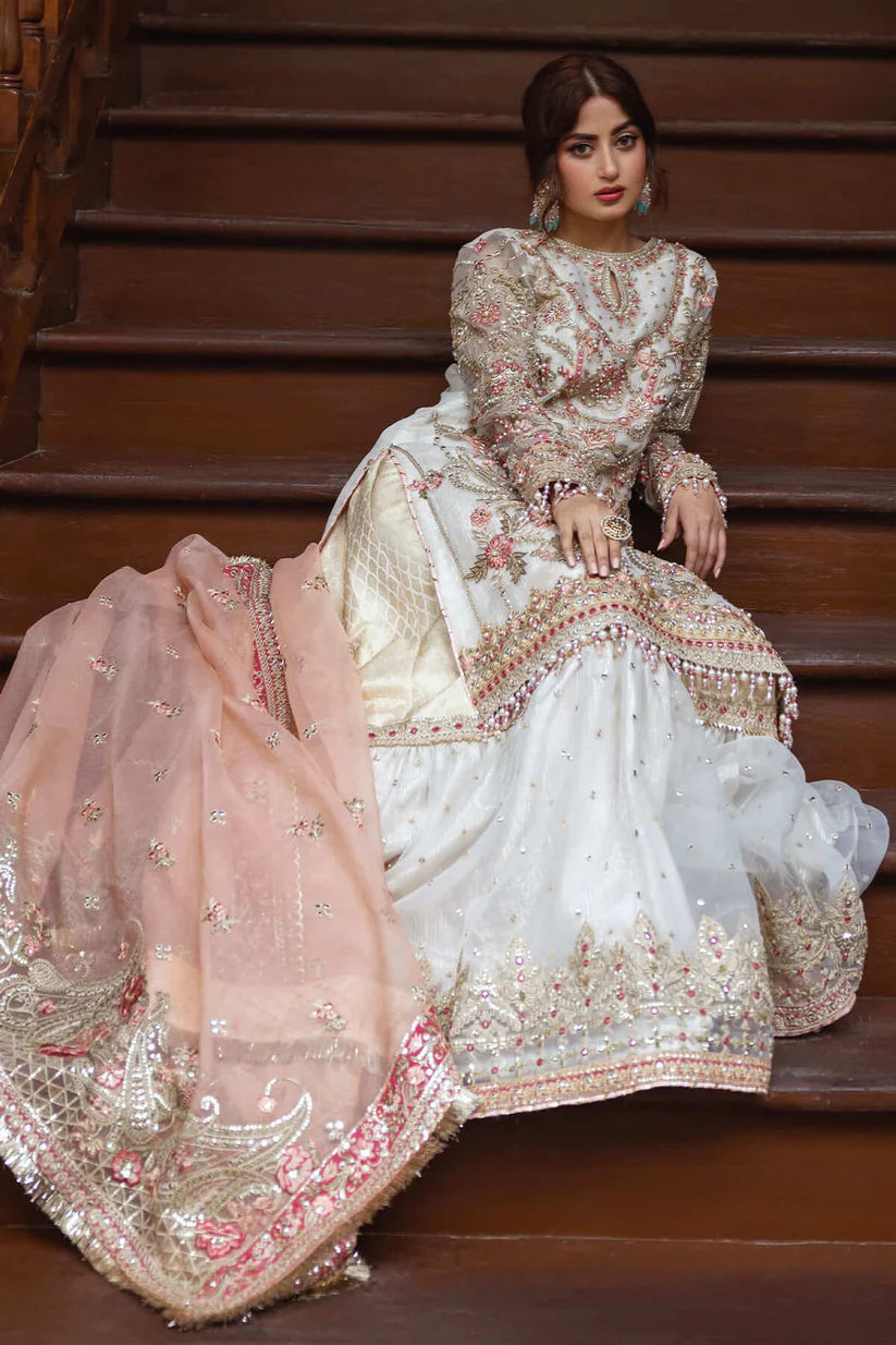 Imrozia | 3 Piece Unstitched Embroidered Organza | SB-29 Zevar