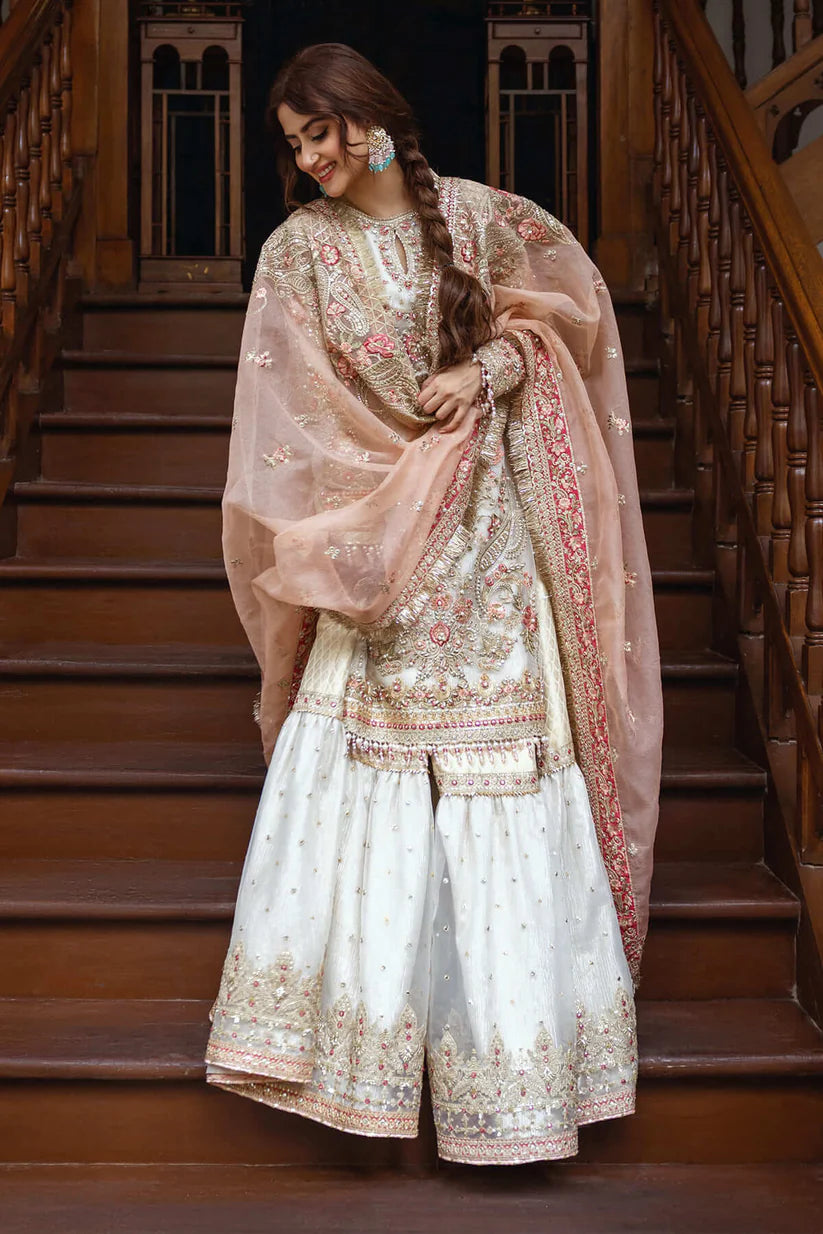 Imrozia | 3 Piece Unstitched Embroidered Organza | SB-29 Zevar