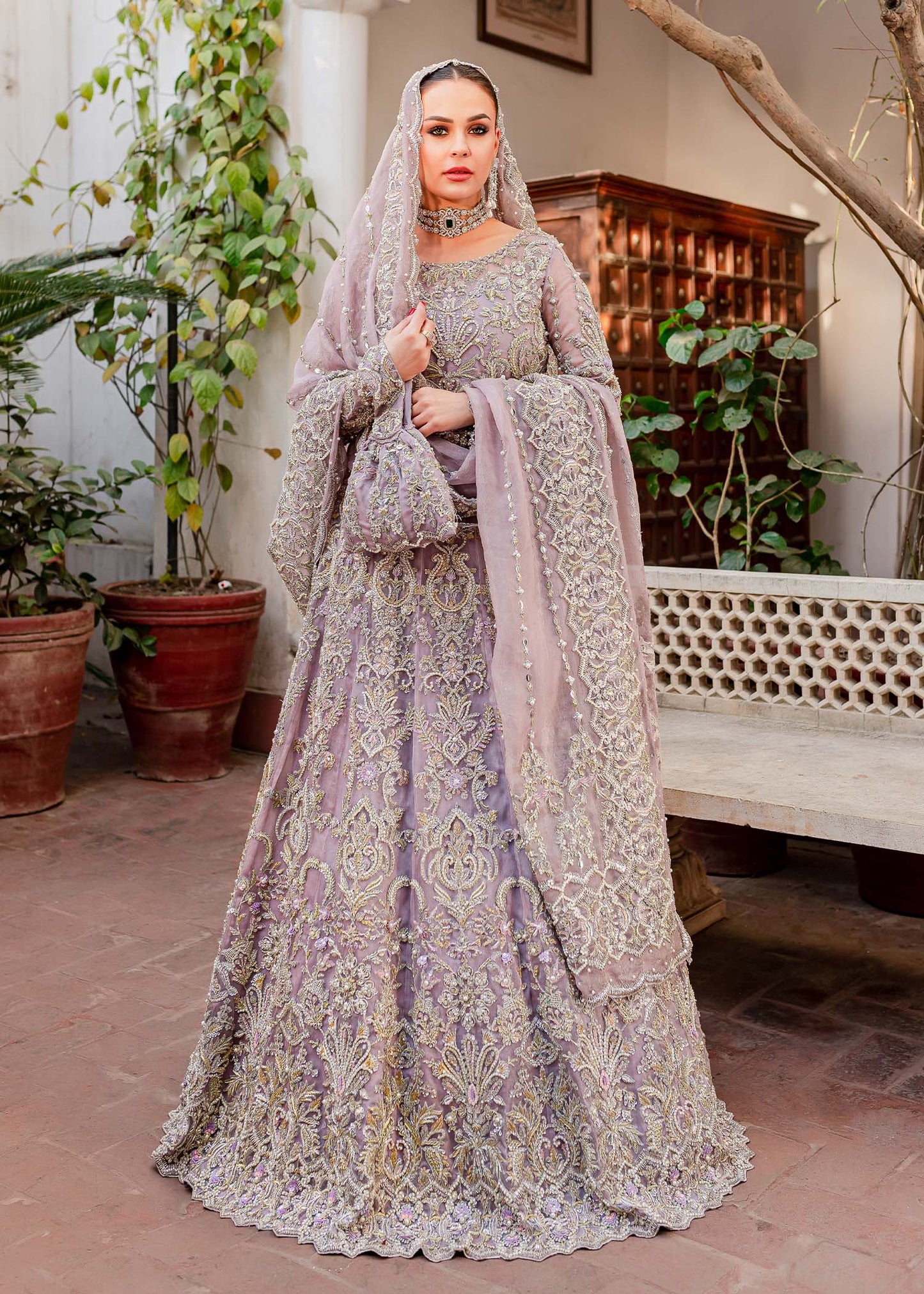 Kanwal Malik | 3 Piece Unstitched Embroidered Lehenga | Mahenur – MUSHQ