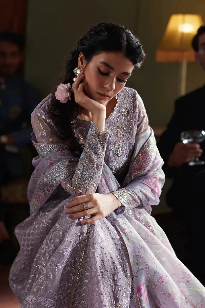 Mushq | Unstitched EMBROIDERED & SEQUINNED Net | EIRA MCK-10