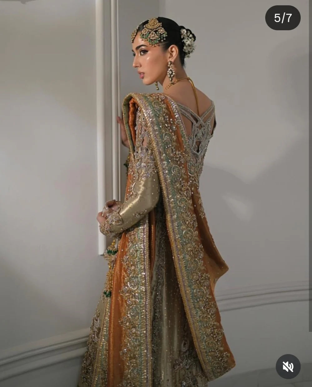 Haris Shakeel | 3 Piece Unstitched Embroidered Zari Fabric | Golden Heirloom