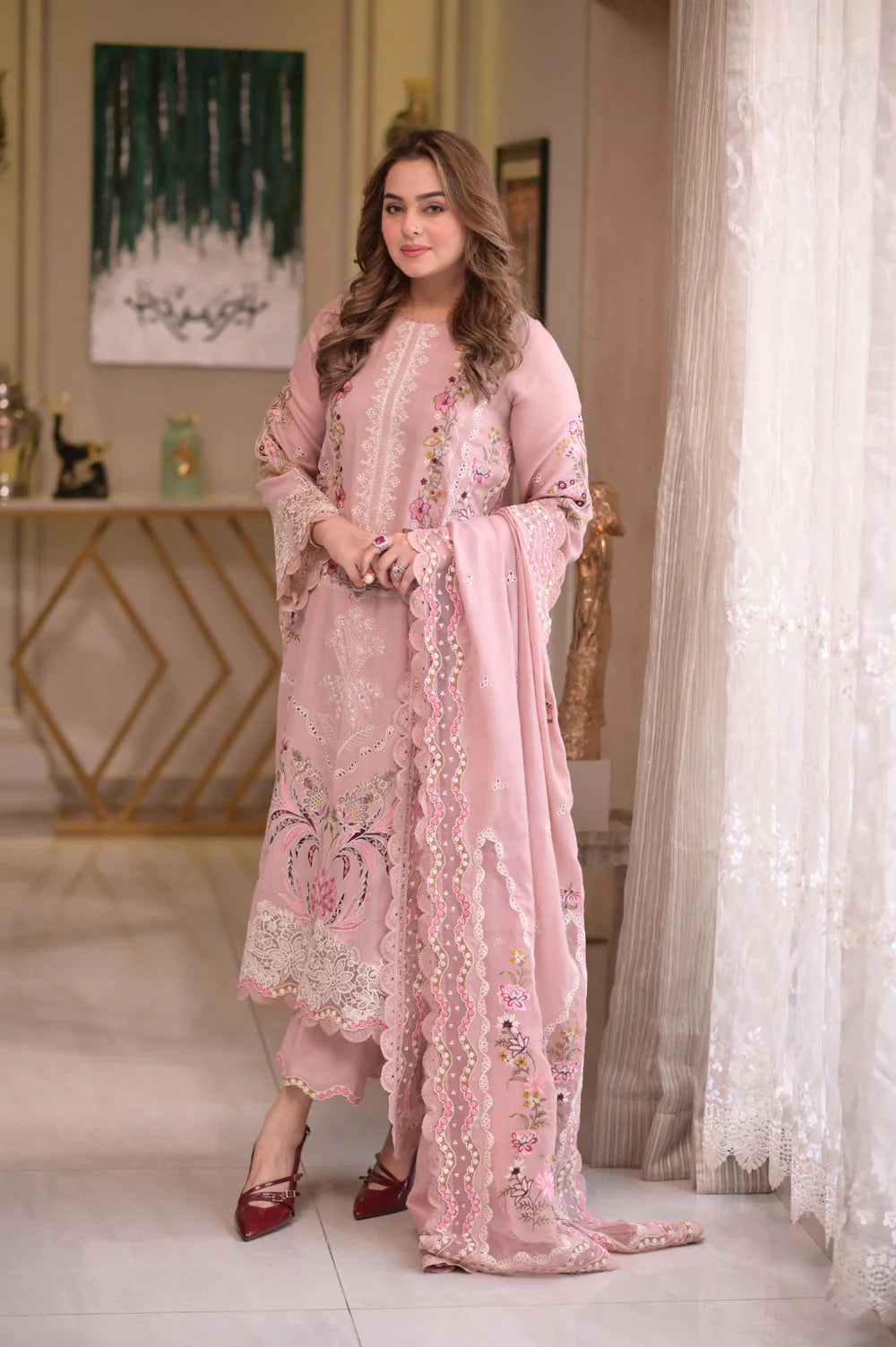 Zara Shahjahan | 3 Piece Unstitched Embroidered Lawn | Summer Bloom