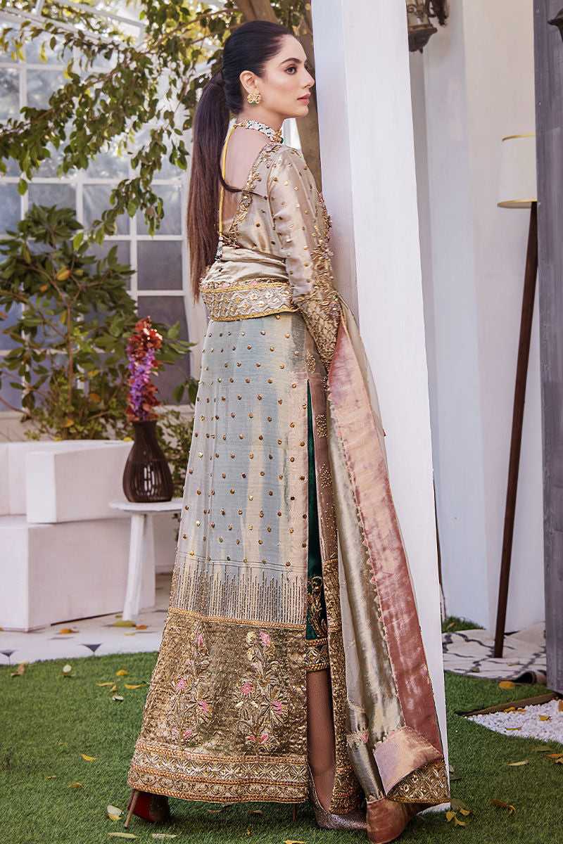 Shazia Kiyani | 3 Piece Unstitched Embroidered Tussle Silk | Samar