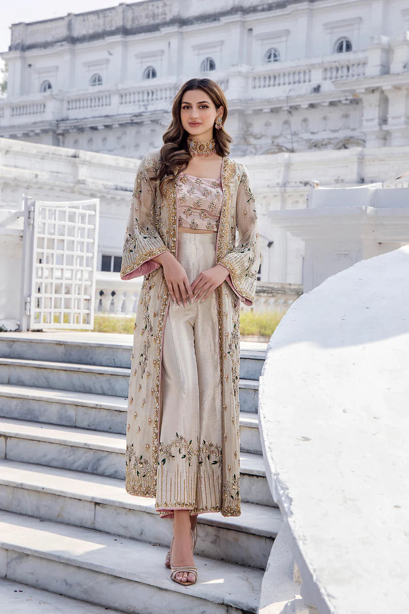 Shazia Kiani | 3 Piece Unstitched Embroidered Silk | Shano