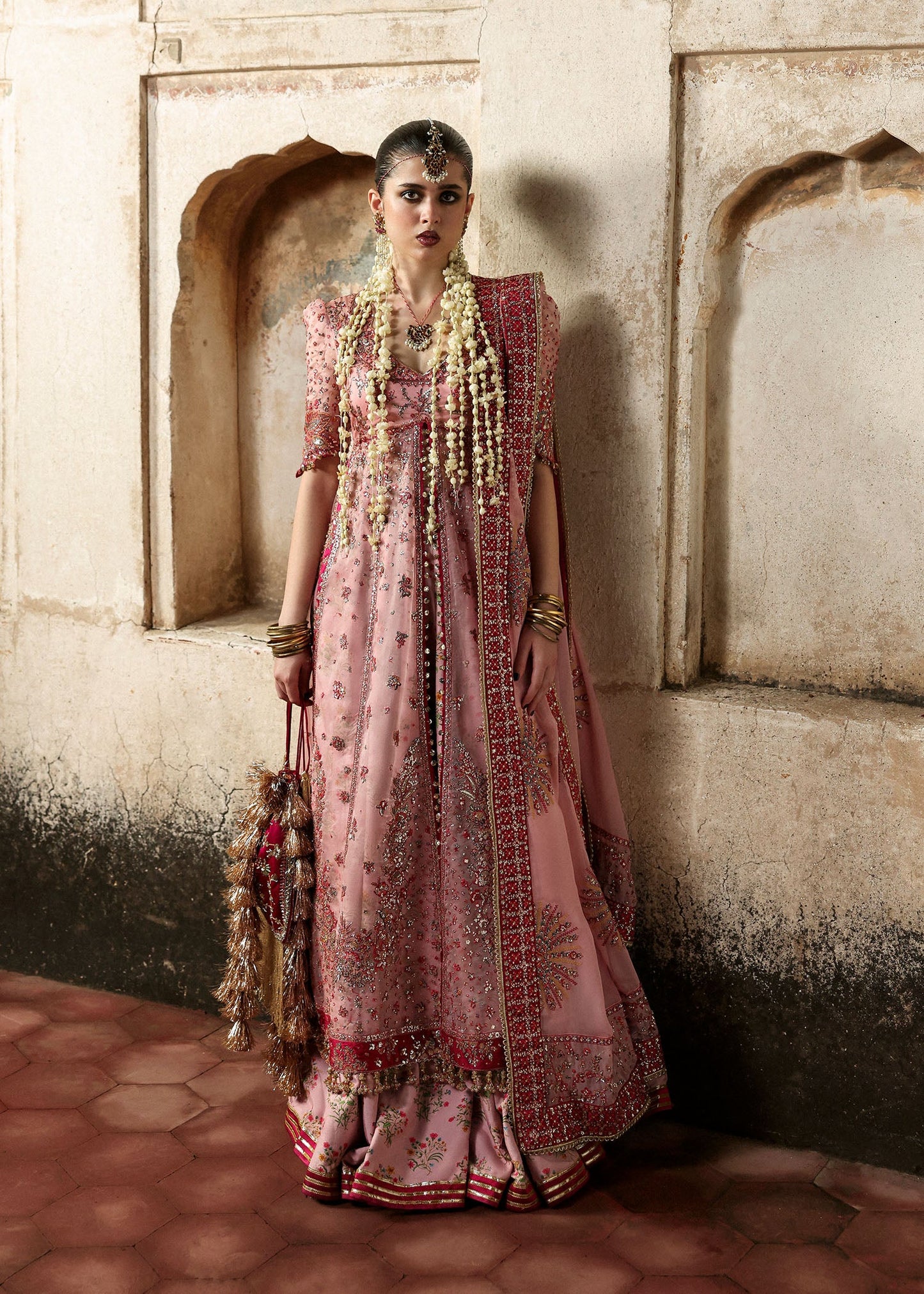 Hussain Rehar | 3 Pice Unstitched Embroidered Organza | Roshanara
