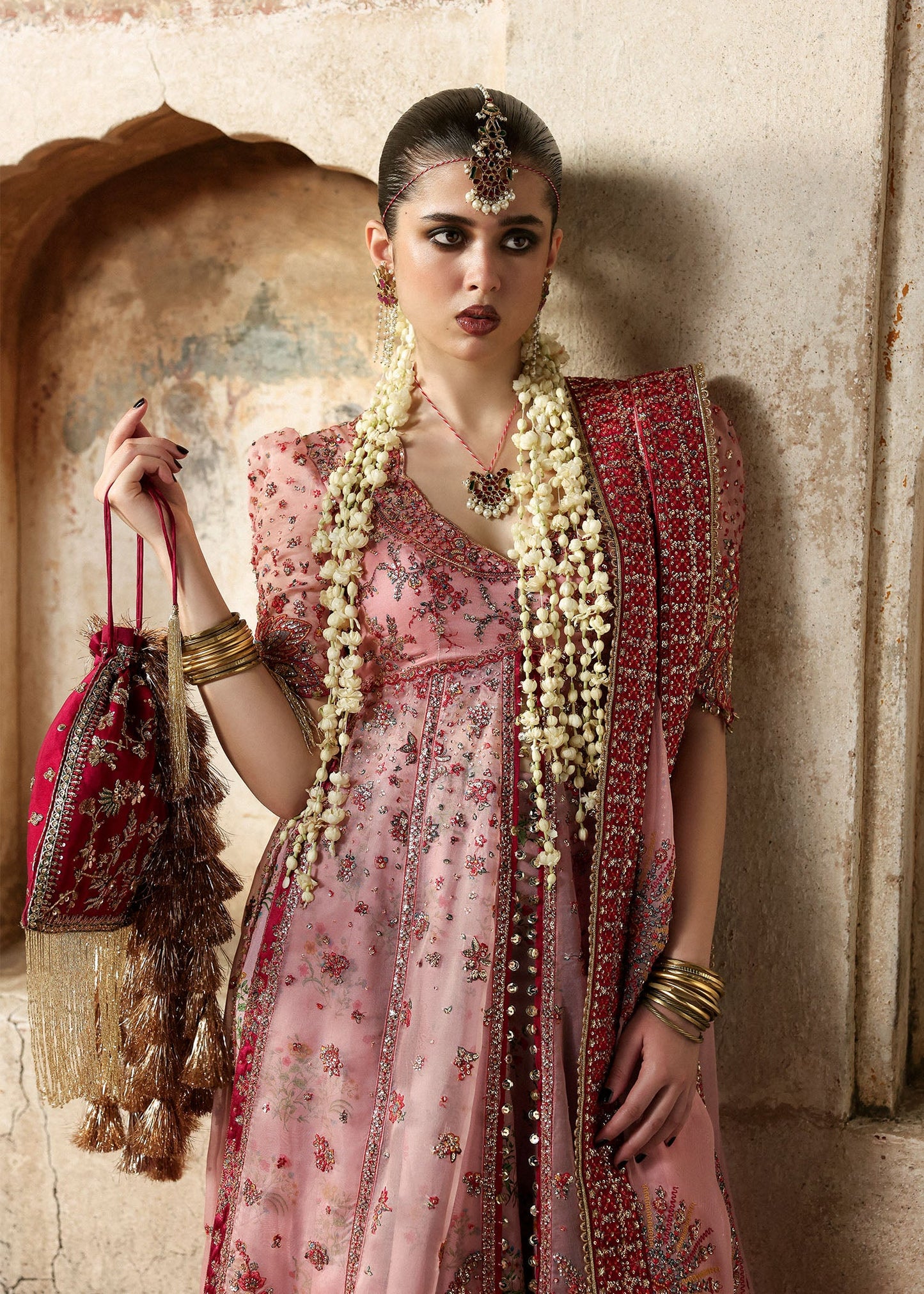 Hussain Rehar | 3 Pice Unstitched Embroidered Organza | Roshanara