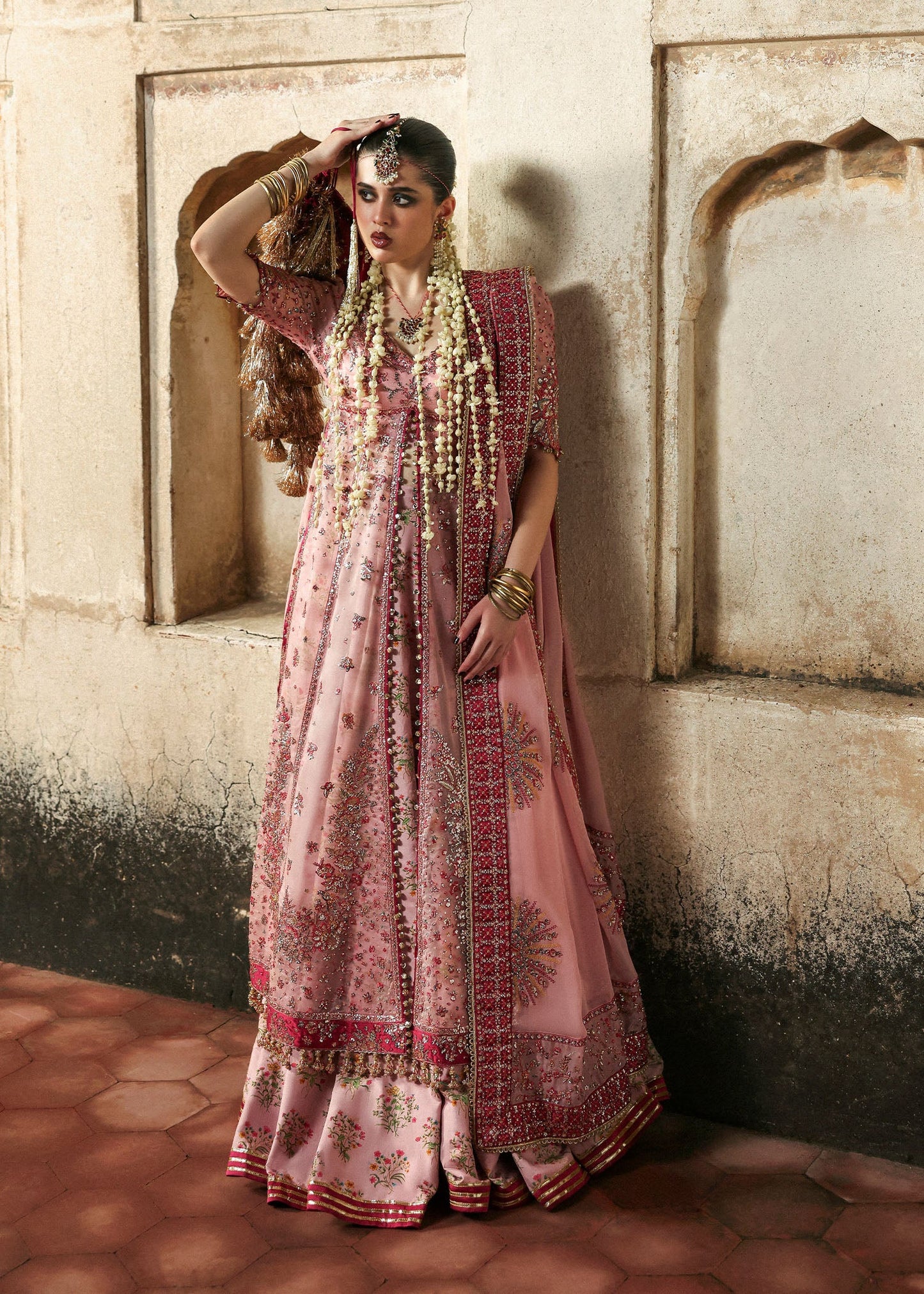 Hussain Rehar | 3 Pice Unstitched Embroidered Organza | Roshanara