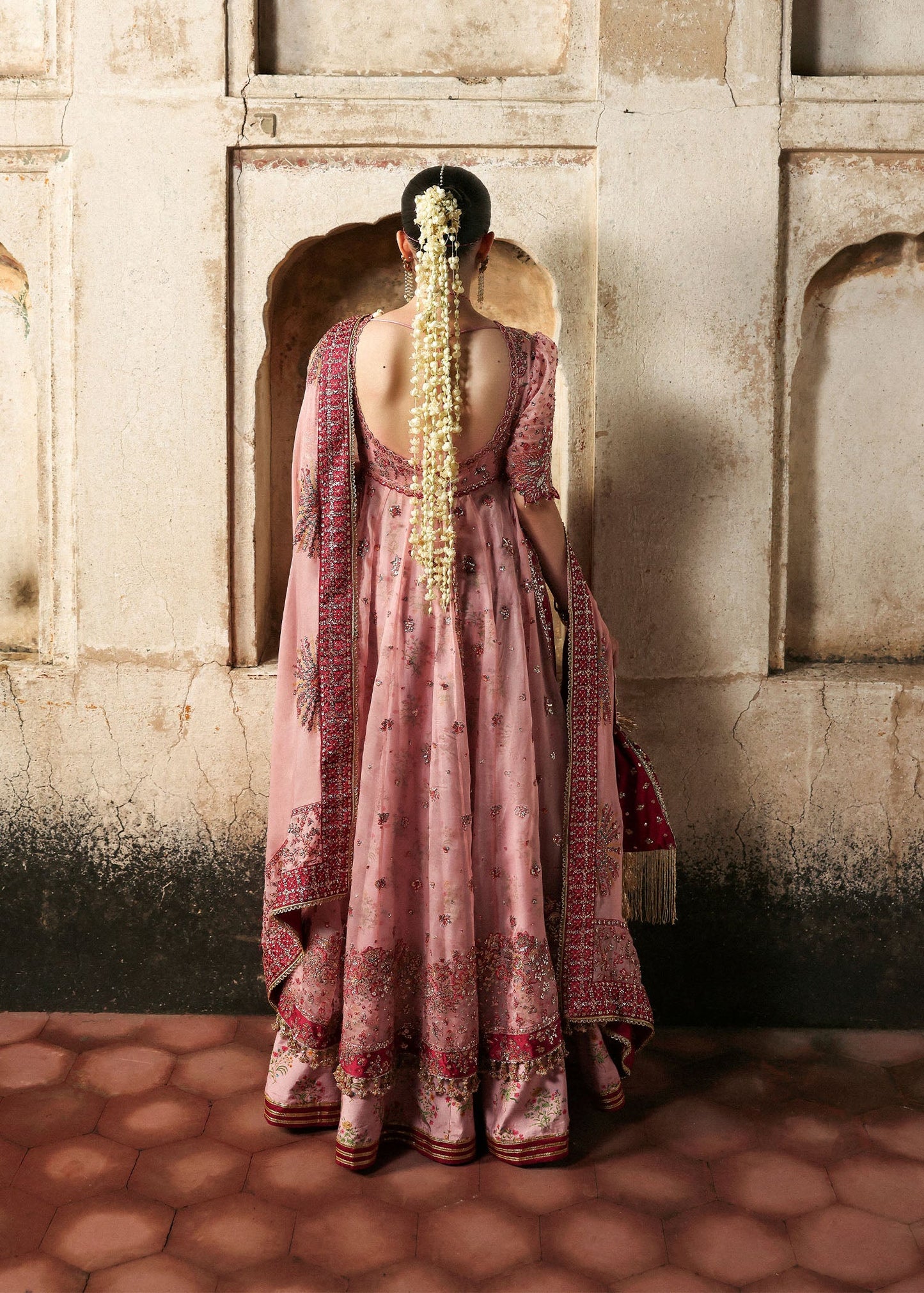 Hussain Rehar | 3 Pice Unstitched Embroidered Organza | Roshanara