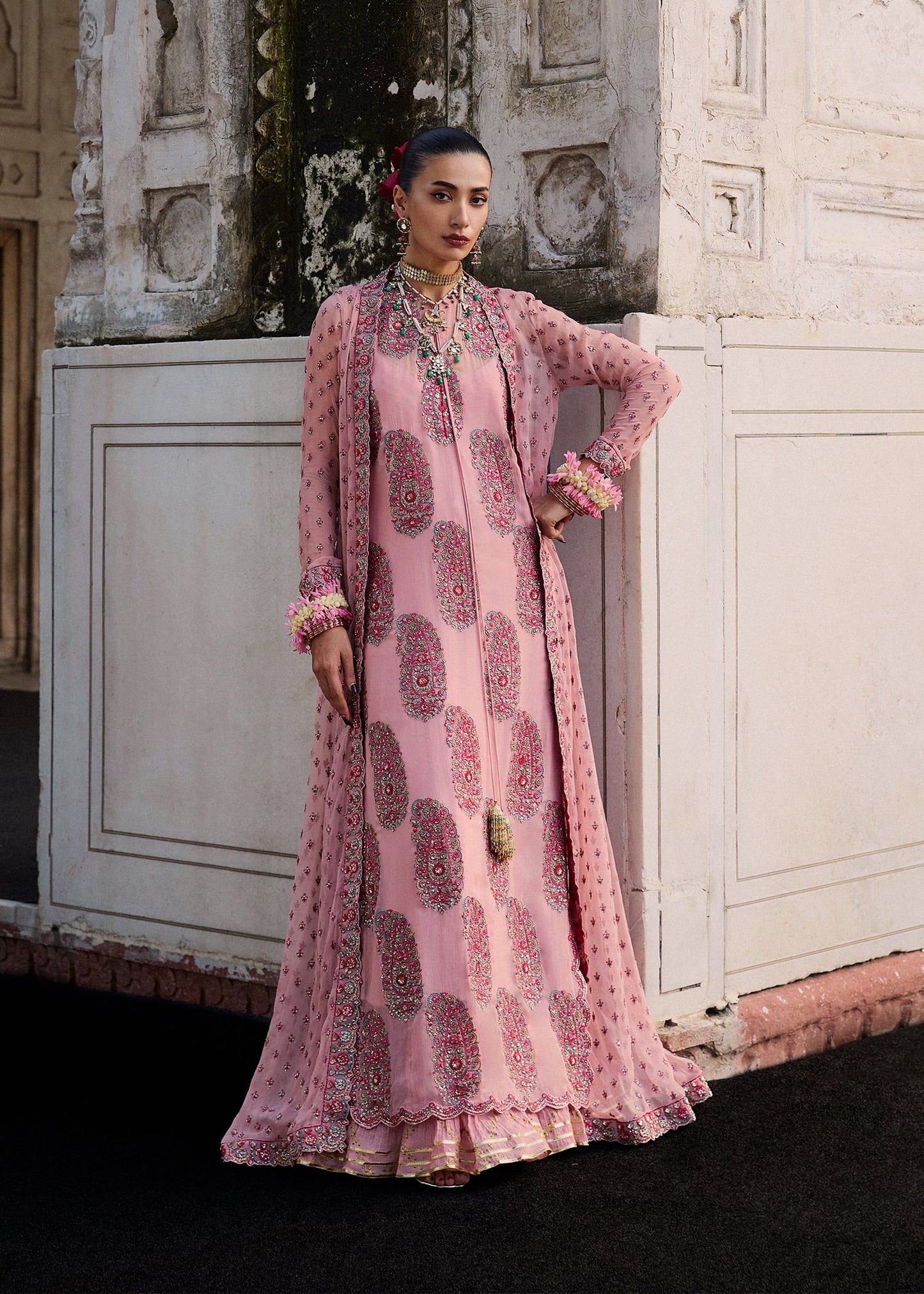 Hussain Rehar | 3 Piece Unstitched Embroidered Organza | Havena