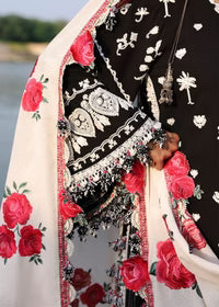 Hussain Rehar | 3 Piece Unstitched Embroidered Lawn | Rose